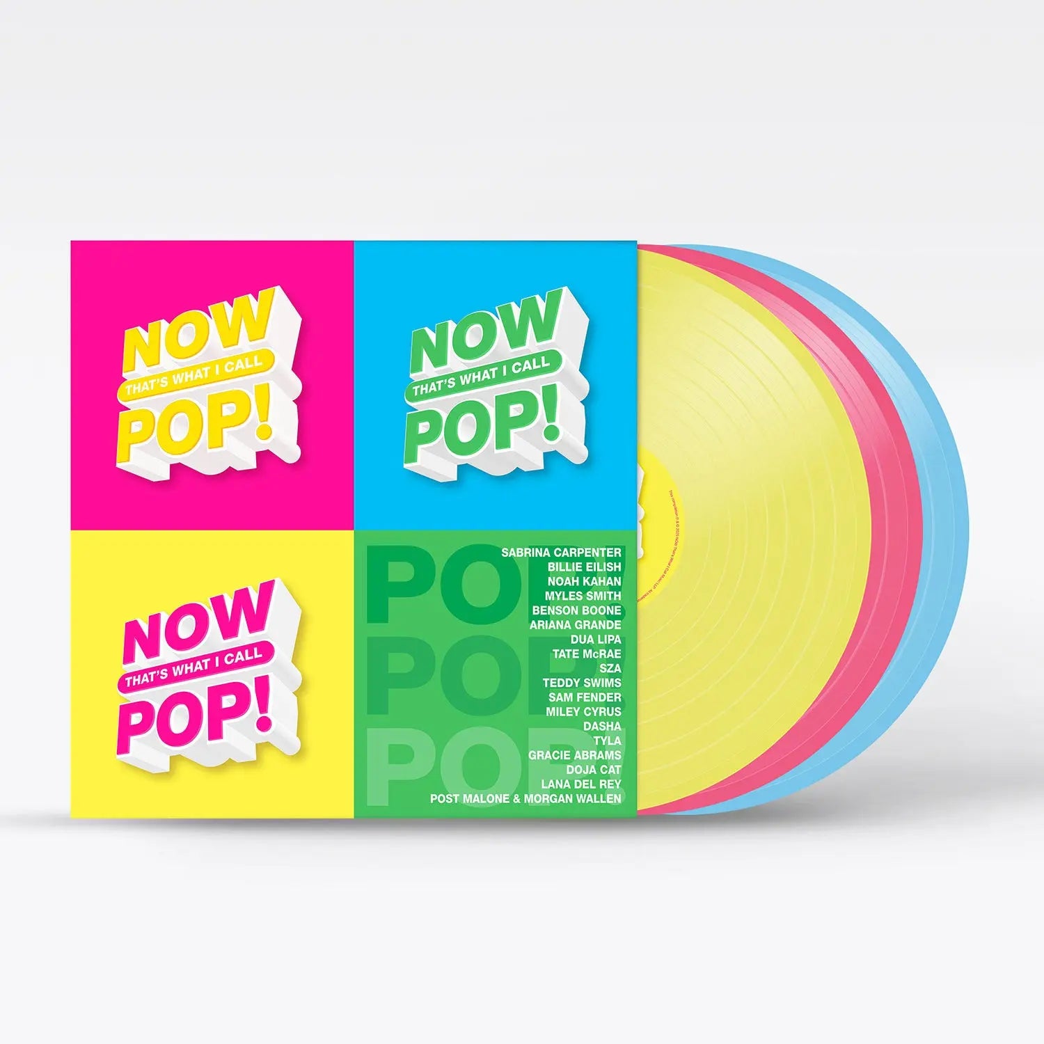 Various – Now That's What I Call... Pop! [Bright Yellow/Hot Pink/Baby Blue Vinyl]