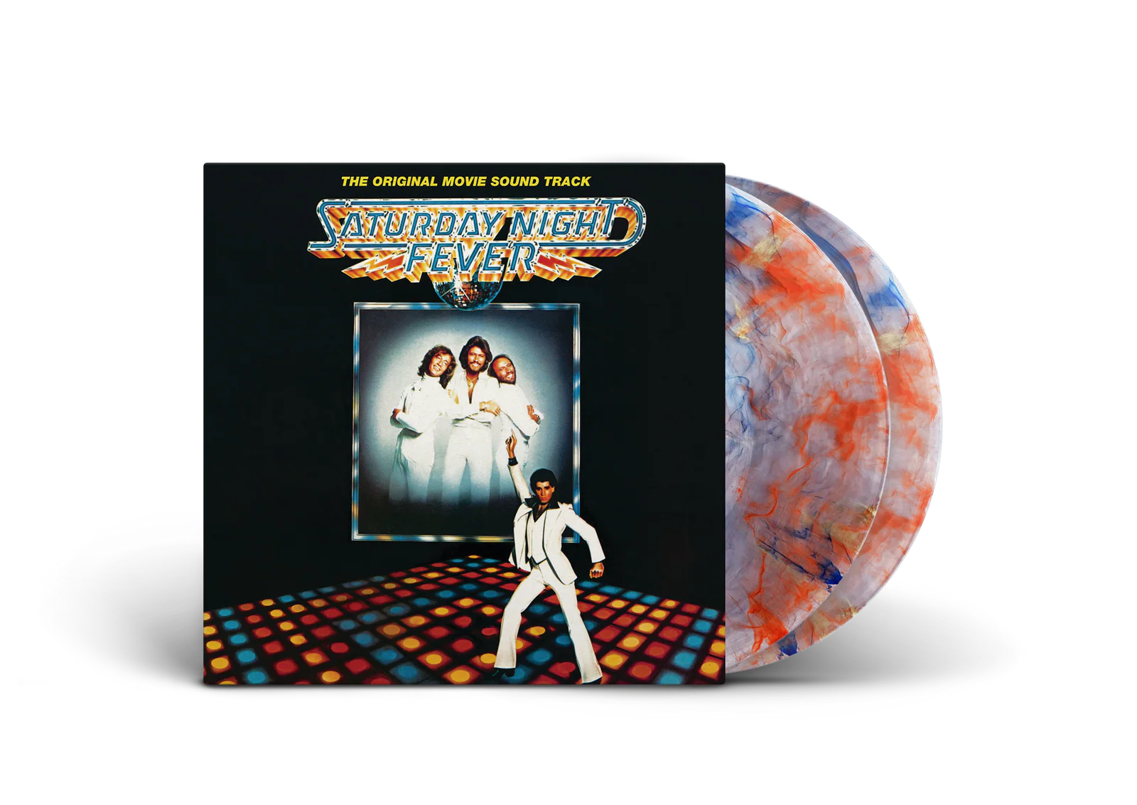 Various – Saturday Night Fever (The Original Movie Sound Track) [Limited Edition Clear with Red, Orange And Blue Marbled Vinyl]