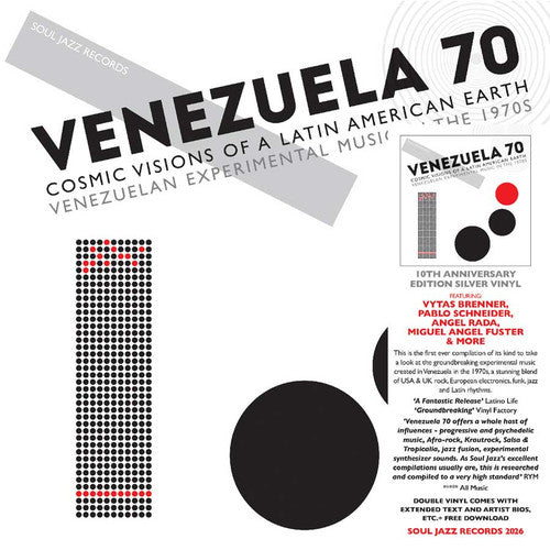 Various – Venezuela 70 (Cosmic Visions Of A Latin American Earth: Venezuelan Experimental Rock In The 1970's) (10th Anniversary Edition Silver Vinyl)