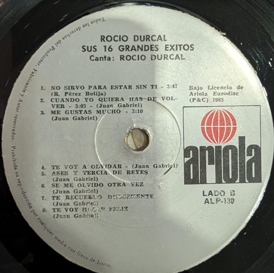Rocío Dúrcal – Sus 16 Grandes Exitos (Usado)