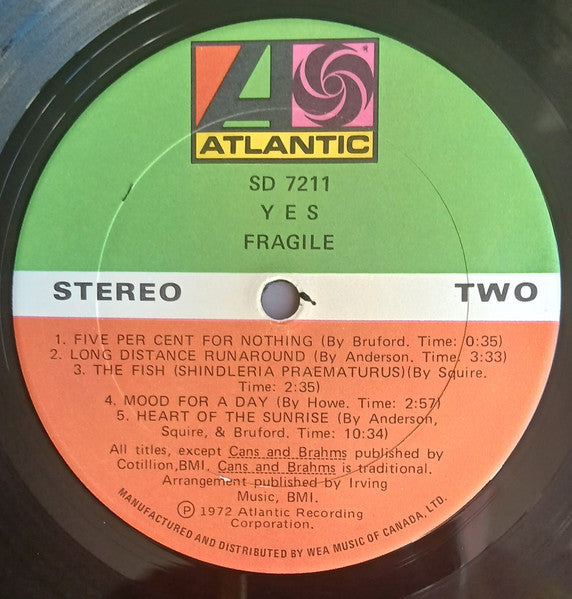 Yes – Fragile (Usado)