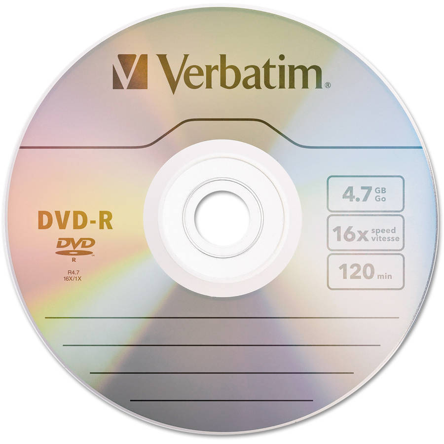 DVD en Blanco marca Verbatim con funda de poliéster