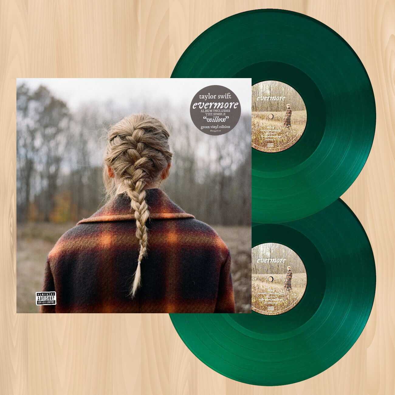 Taylor Swift – Evermore (Deluxe Edition Green Vinyl) - Tienda en línea de  Discos de Vinilo y Tornamesas